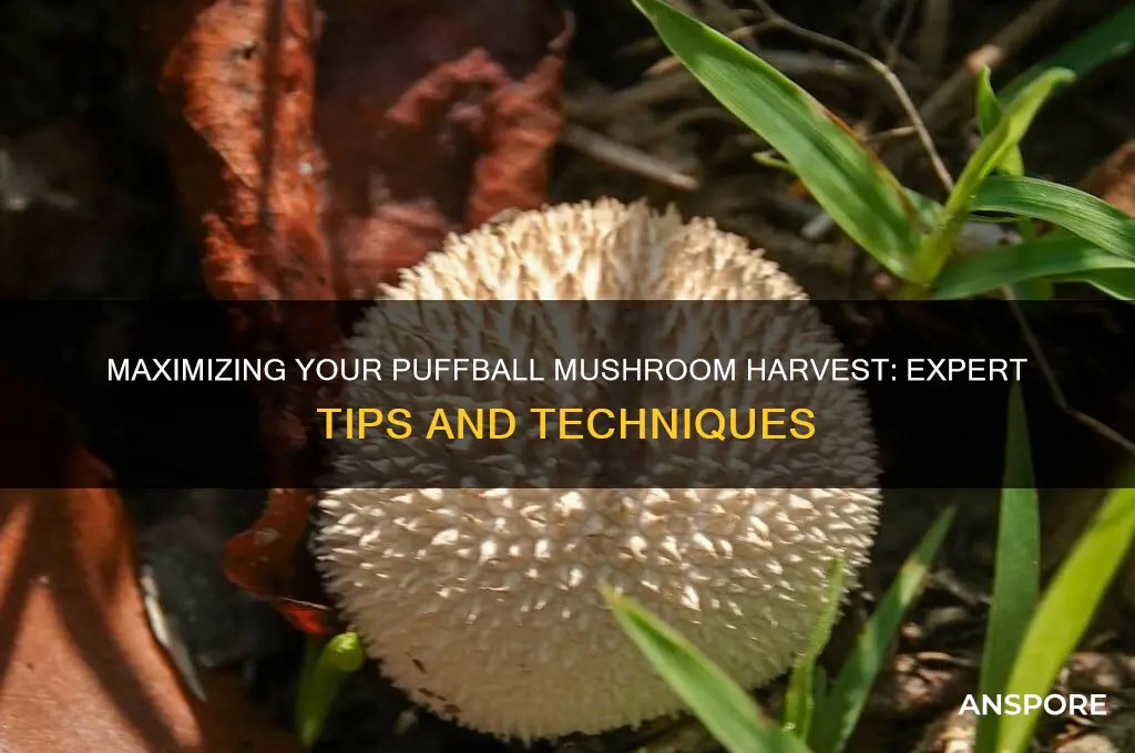 how to harvest more mushrooms puffball