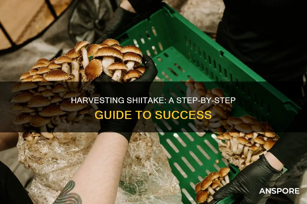 how to harvest shiitake mushrooms