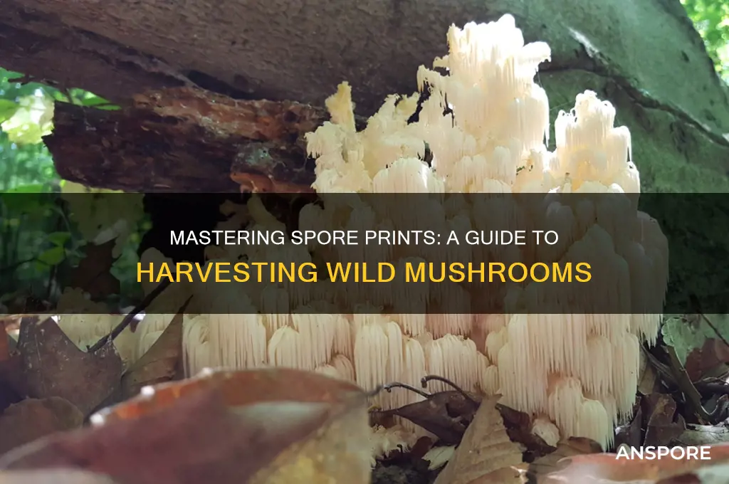 how to harvest wild mushrooms for spore prints