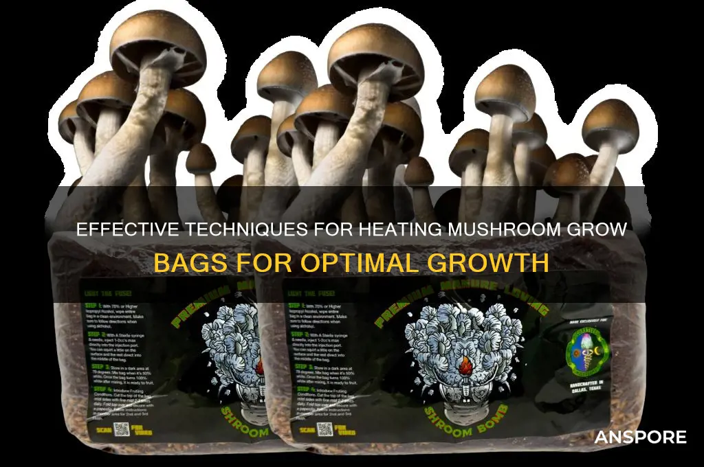 how to heat mushroom grow bags