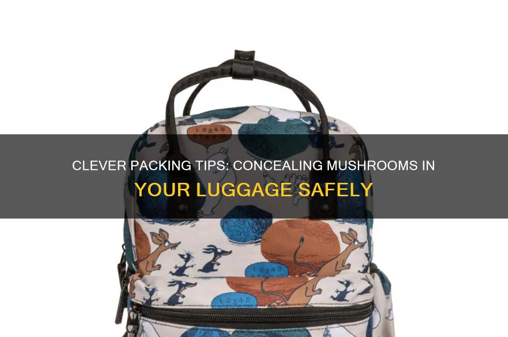 how to hide mushrooms in luggage