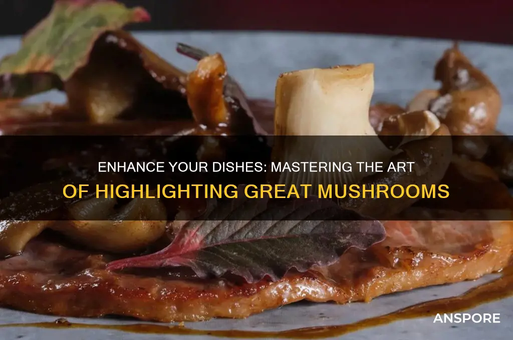 how to highlight great mushrooms in food