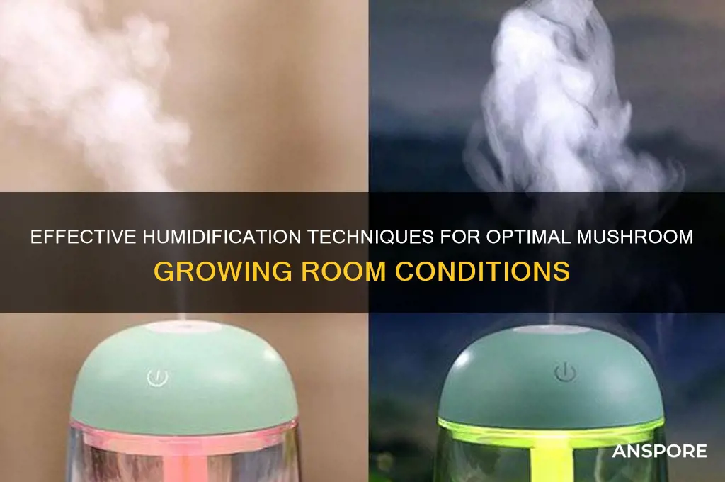 how to humidify mushroom growing room
