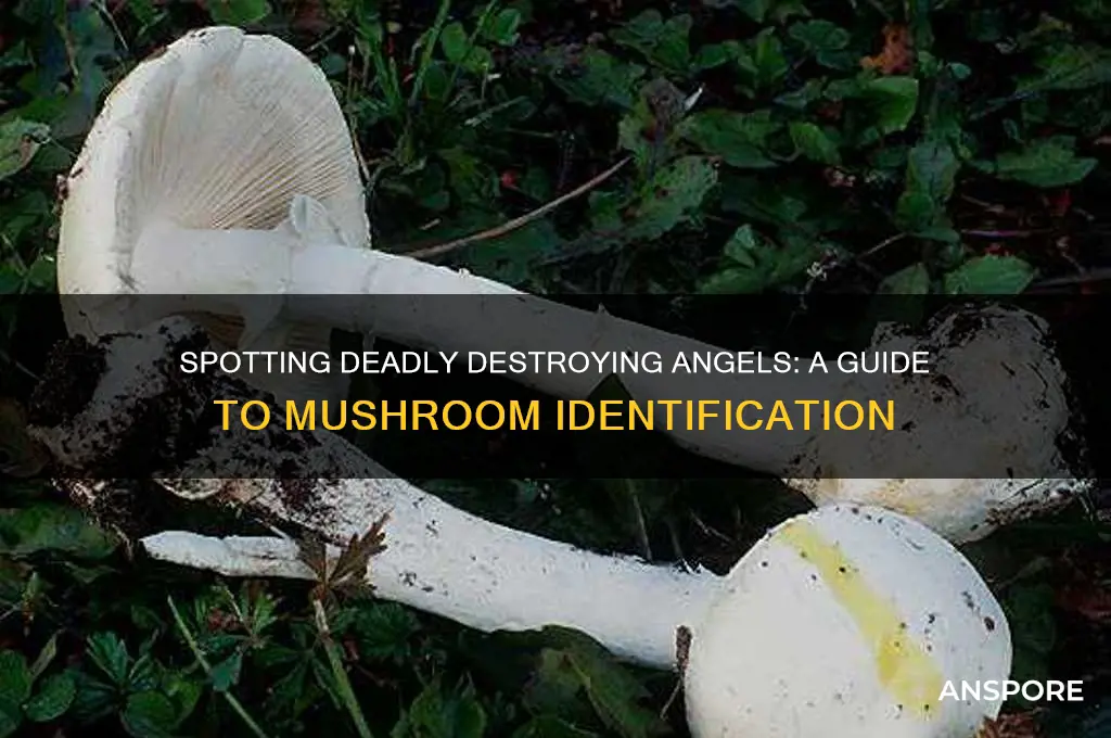 how to identify destroying angel mushroom