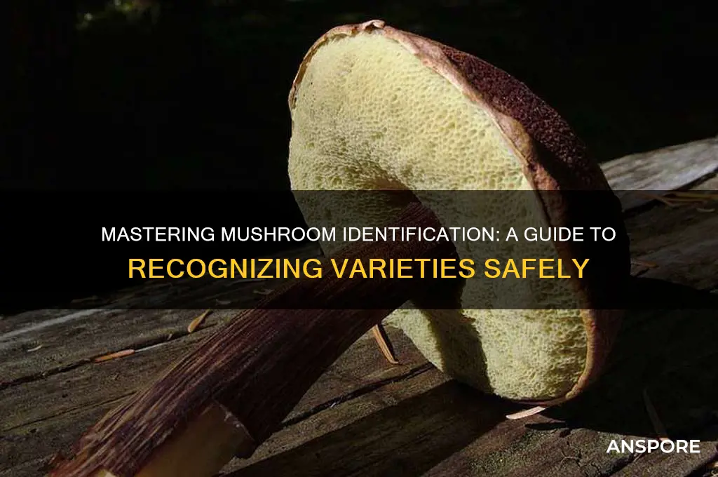 how to identify different types of mushrooms