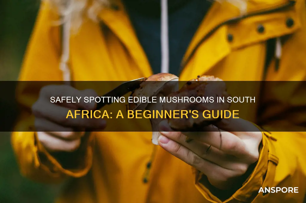 how to identify edible mushrooms in south africa