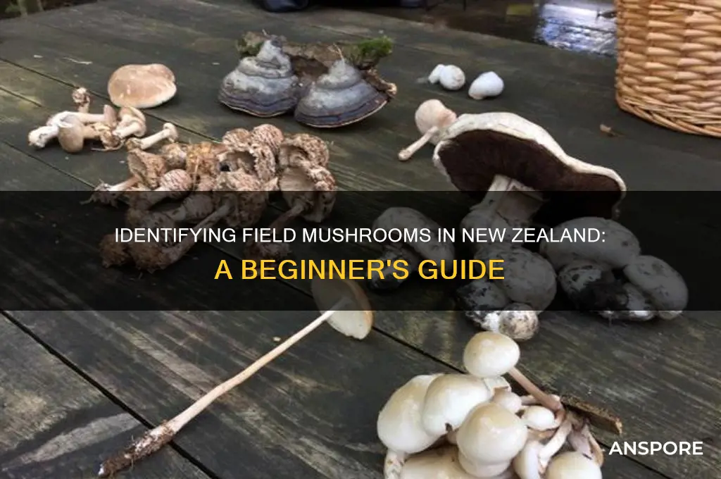 how to identify field mushrooms nz