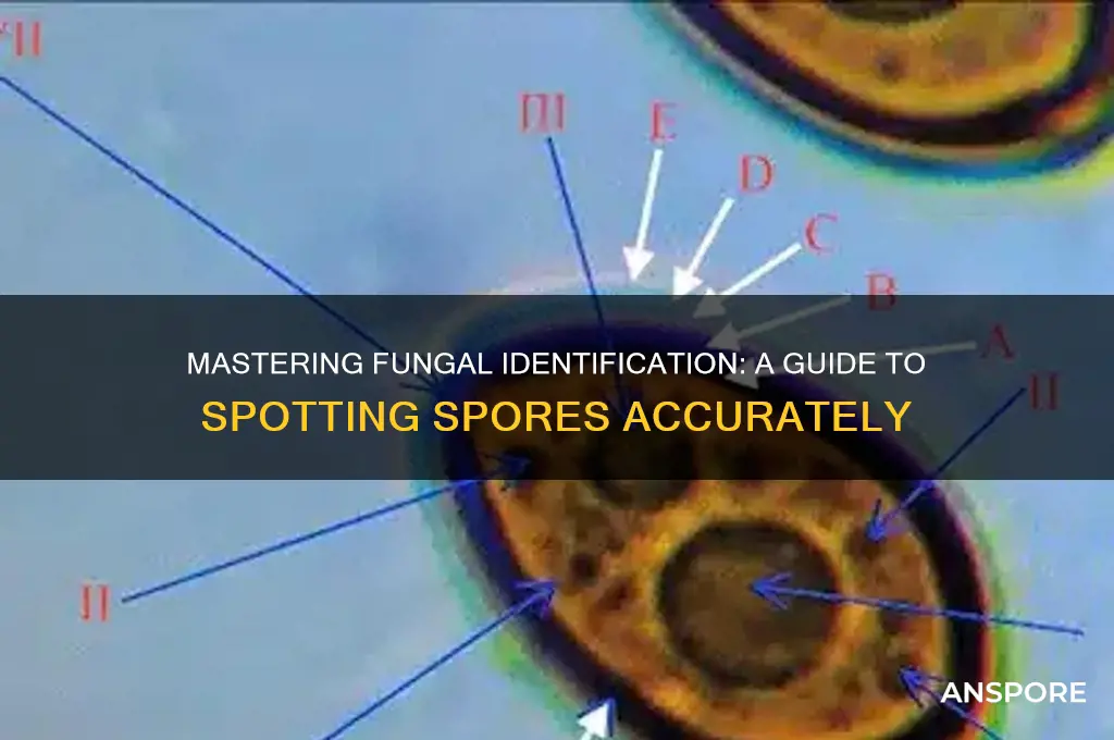 how to identify fungal spores