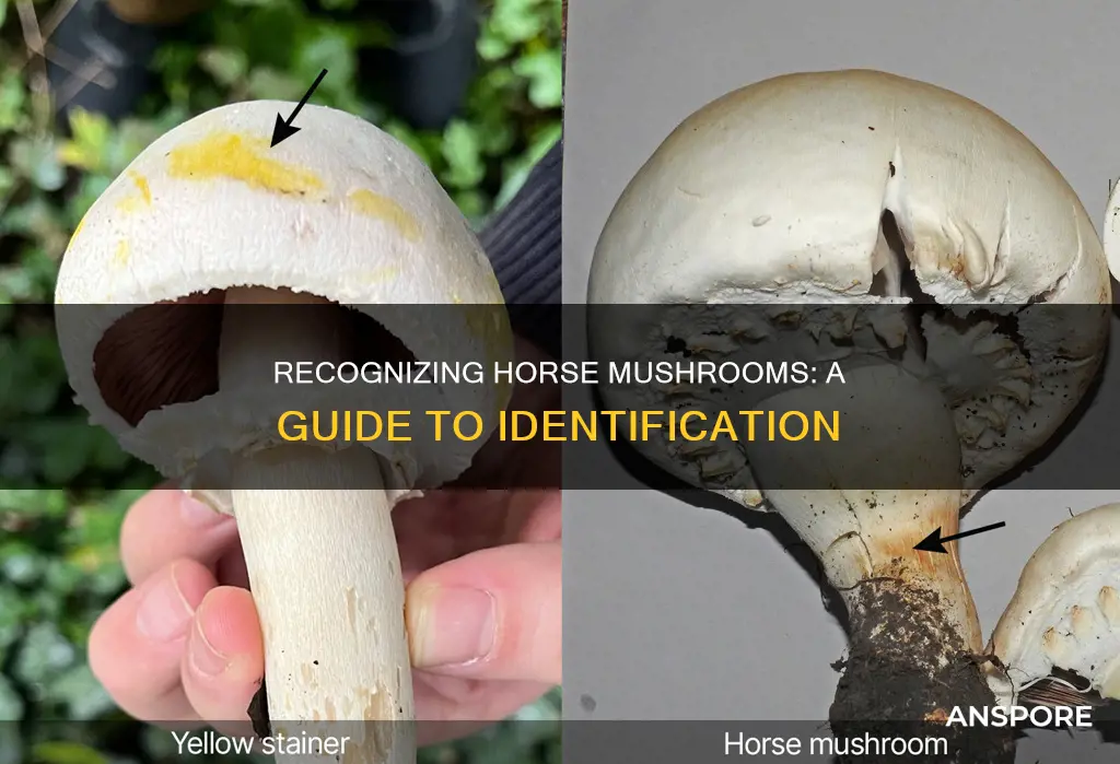 how to identify horse mushrooms