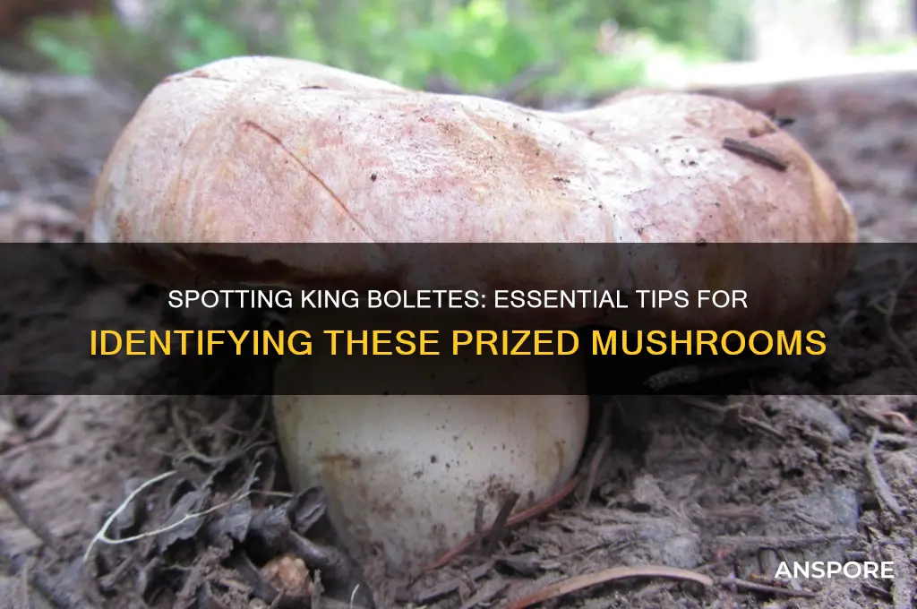how to identify king bolete mushrooms