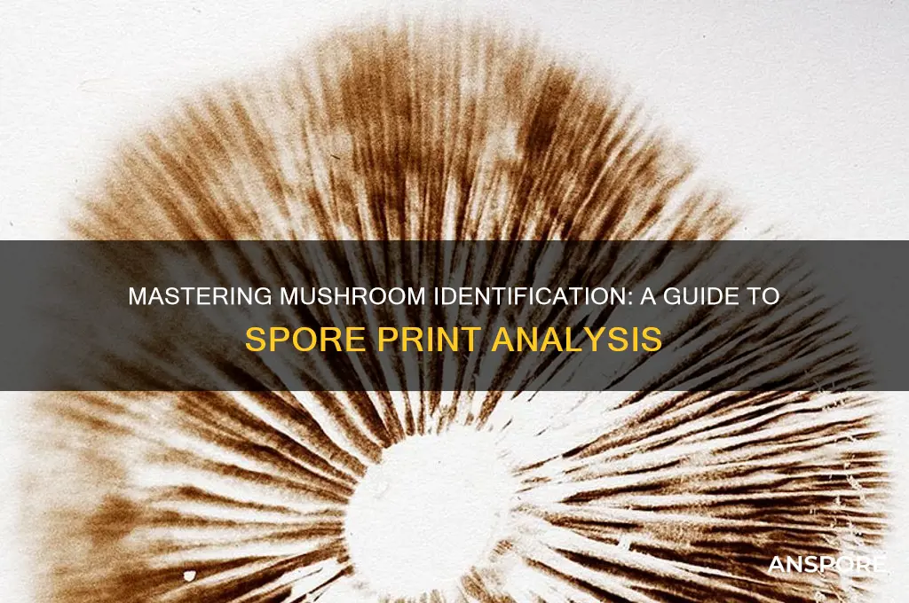 how to identify mushrooms from a spore print