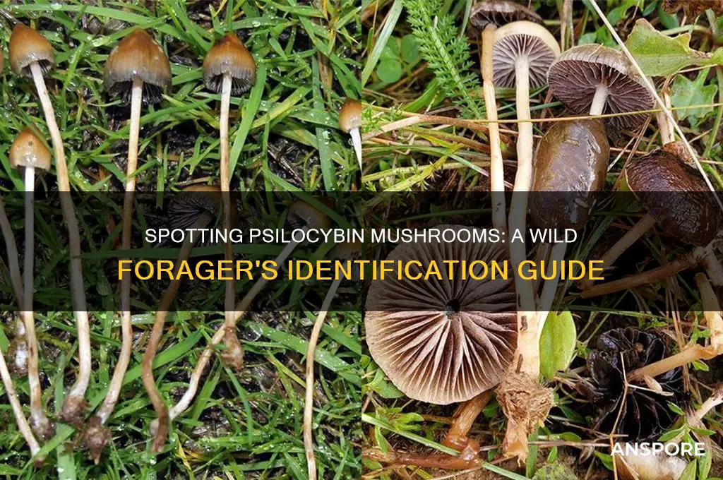 how to identify pscylocebin mushrooms in the wild