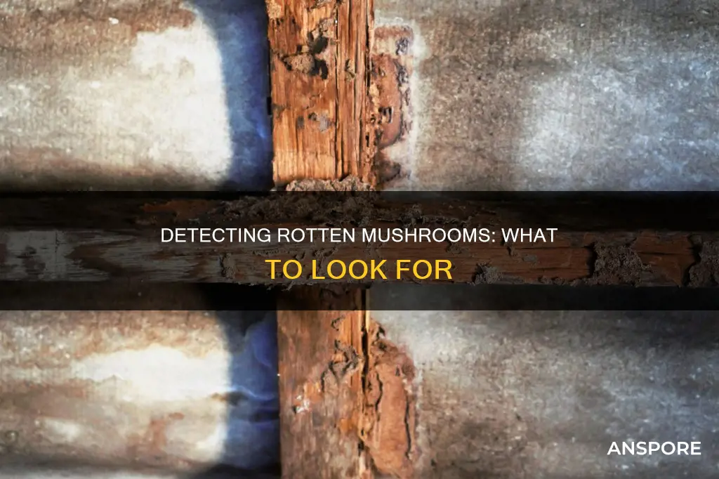 how to identify rotten mushroom