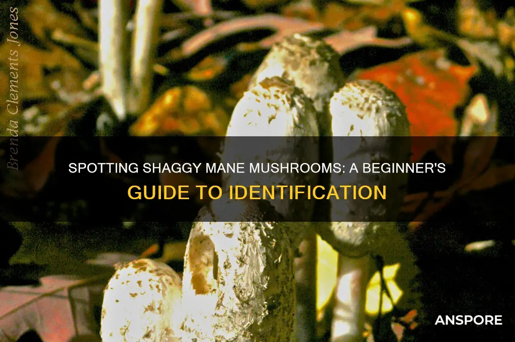 how to identify shaggy mane mushroom