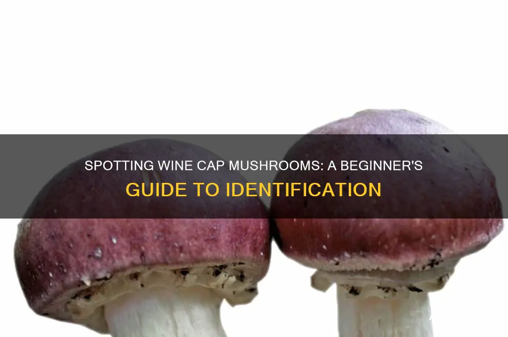 how to identify wine cap mushrooms