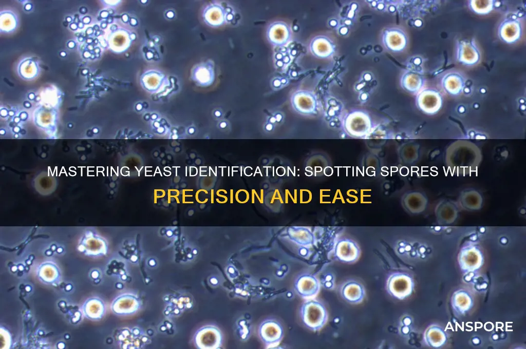 how to identify yeast spore