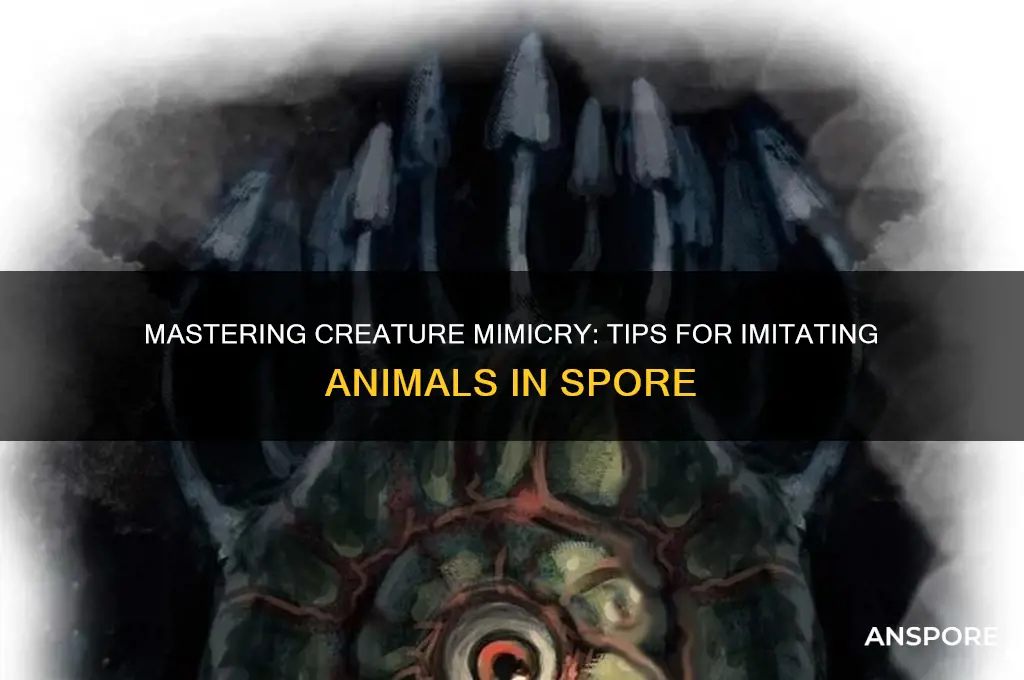 how to immitate other creatures in spore