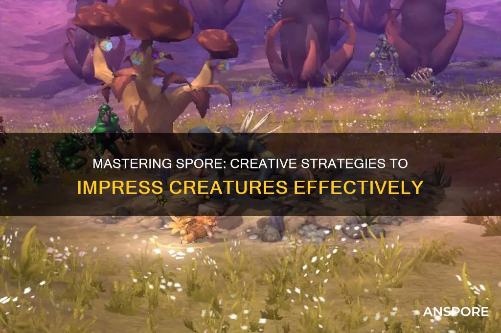 how to impress creatures in spore