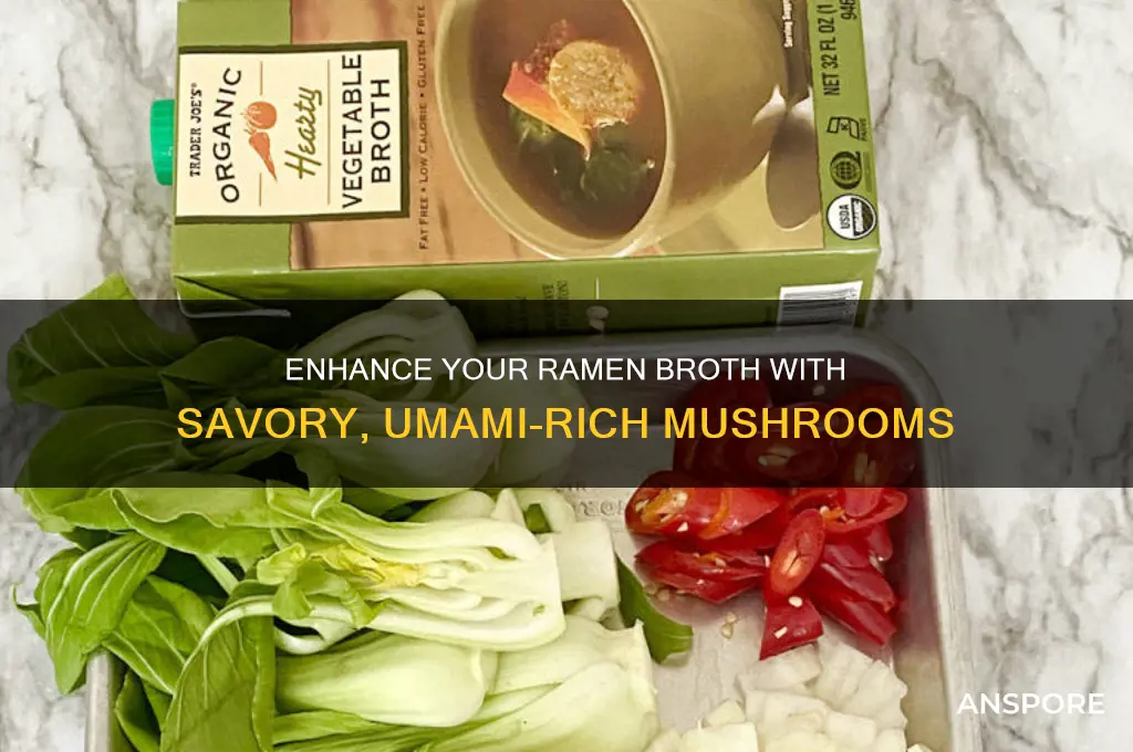 how to incorporate mushrooms into ramen broth