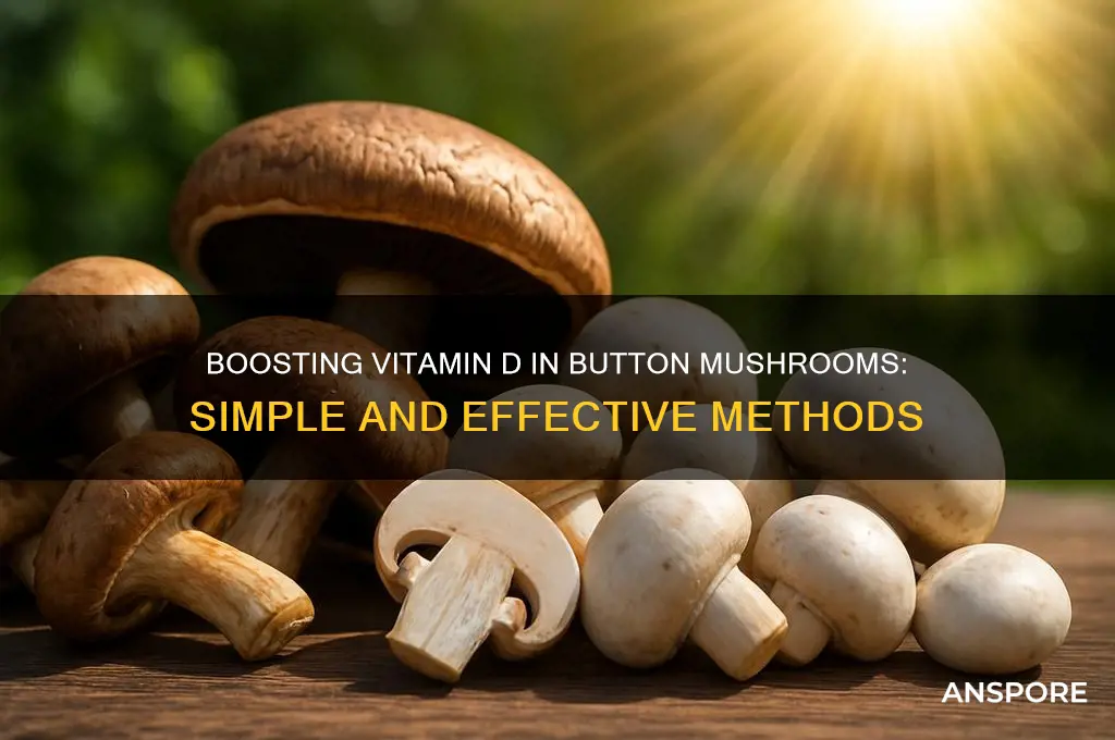 how to increase button mushroom vit d