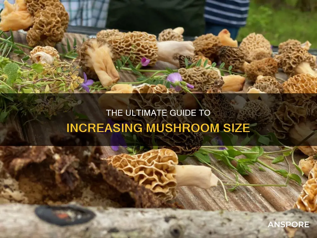 how to increase mushroom size