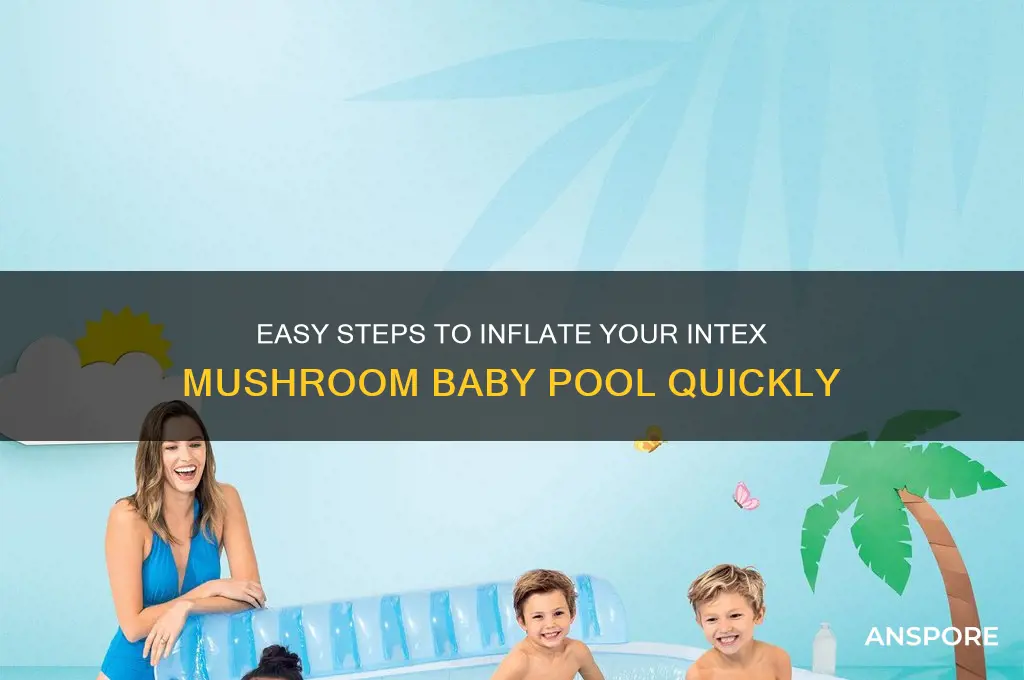 how to inflate intex mushroom baby pool