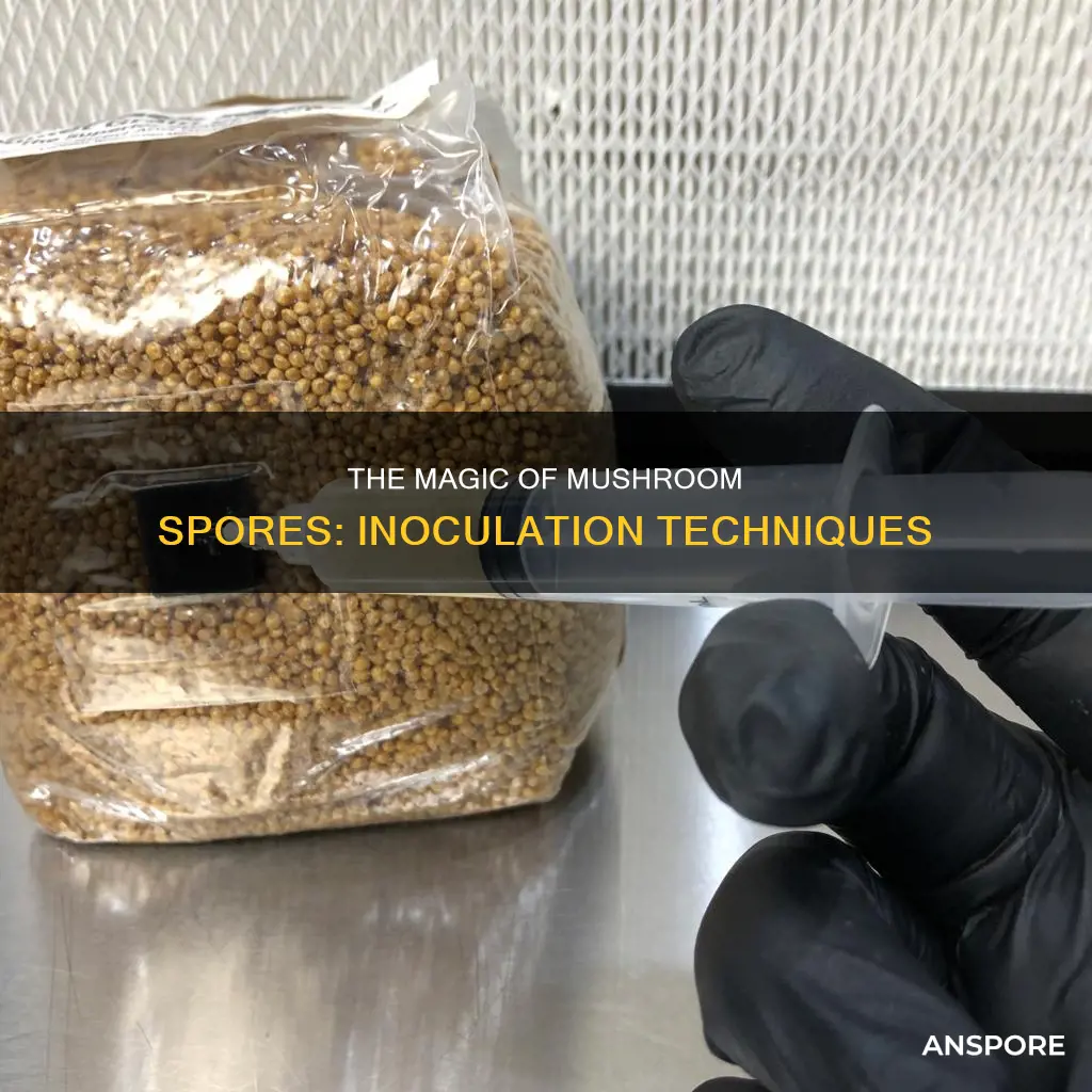 how to innoculate mushroom spors