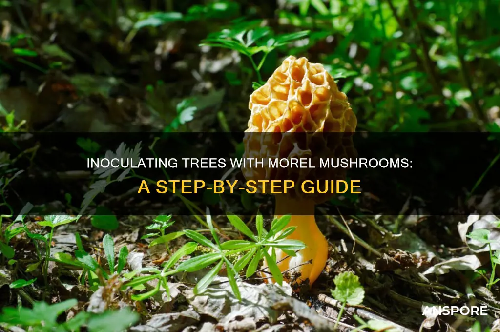 how to inoculate a tree with morel mushrooms