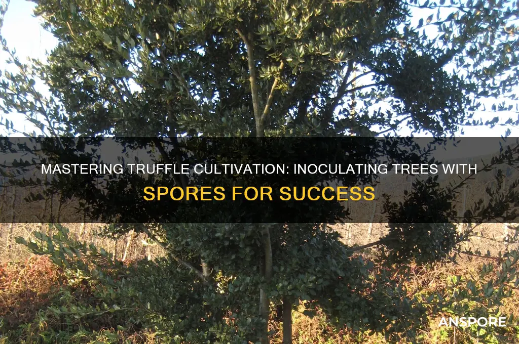 how to inoculate a tree with truffle spores