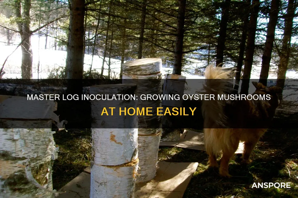 how to inoculate logs with oyster mushrooms