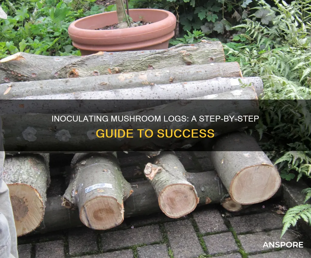 how to inoculate mushroom logs