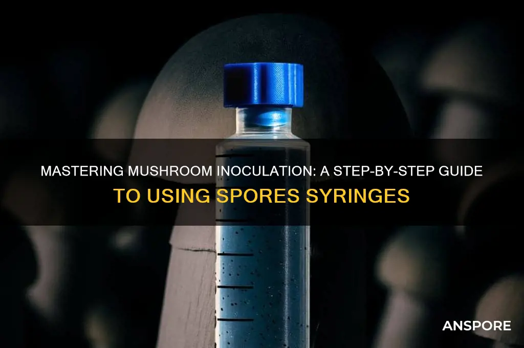 how to inoculate mushroom spores syringe