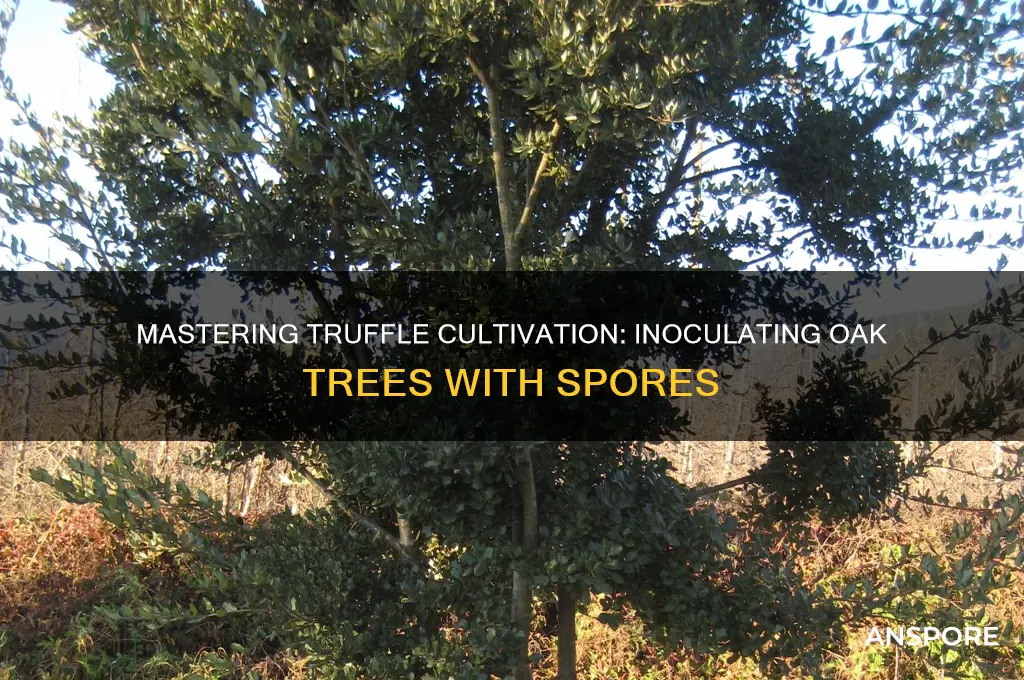 how to inoculate oak trees with truffle spores