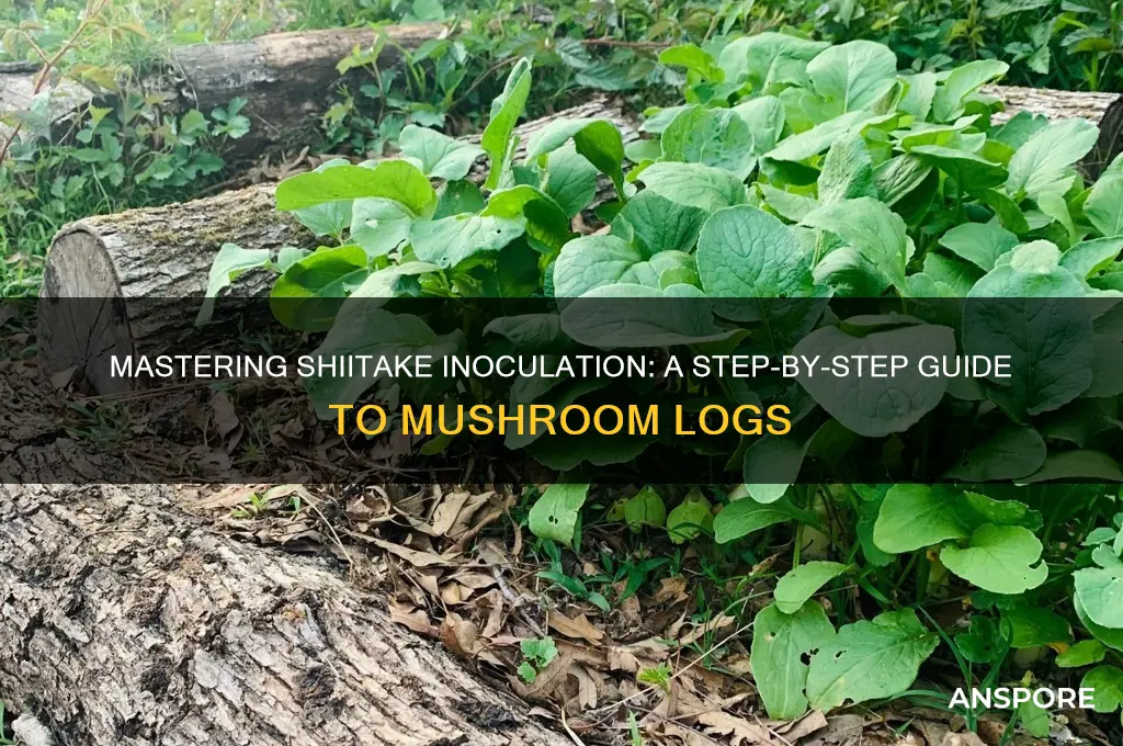 how to inoculate shiitake mushroom logs