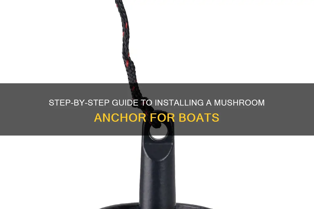 how to install a mushroom anchor