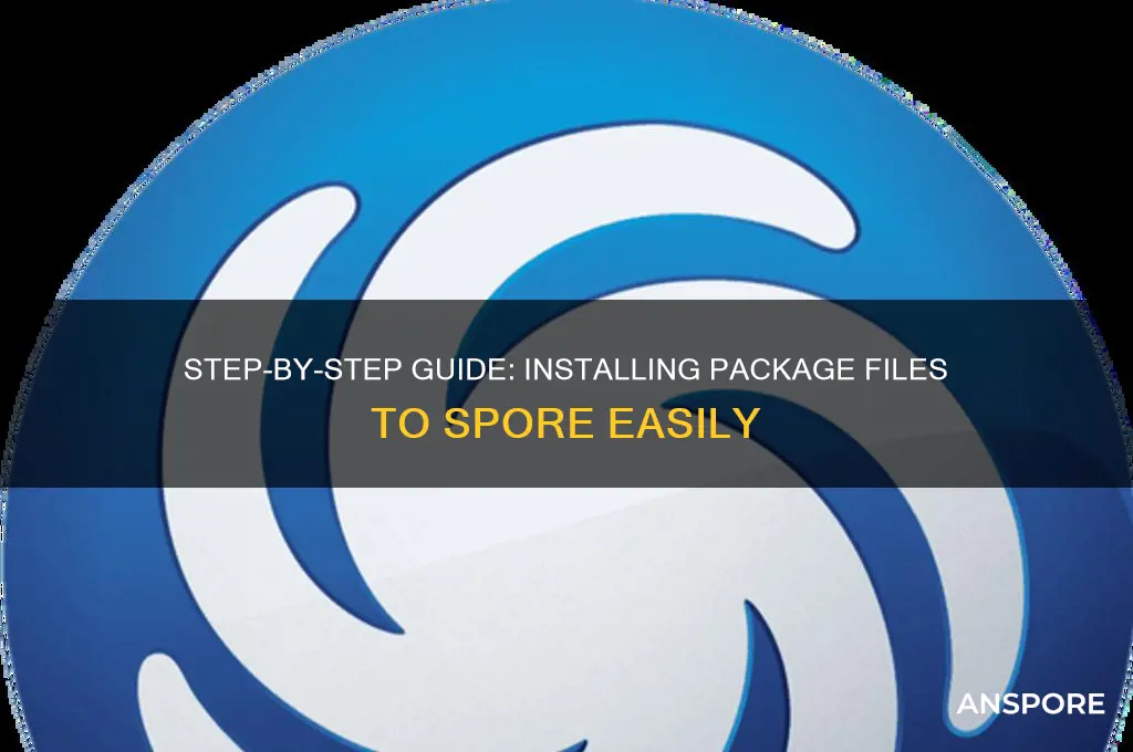 how to install a package file to spore