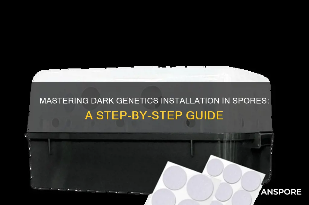 how to install dark genetics to spore