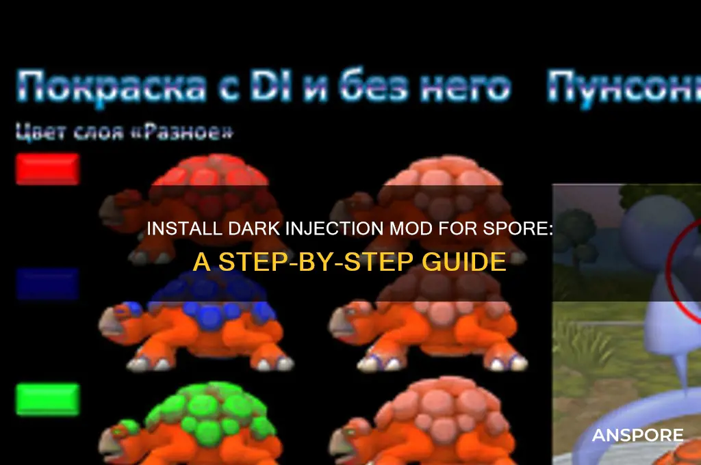 how to install dark injection mod for spore
