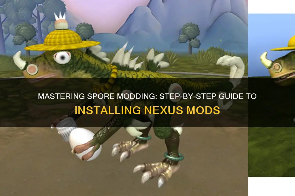 how to install nexus mods for spore