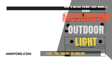 Easy Installation Guide for Patriot Light L-V21031 Mushroom Outdoor Light