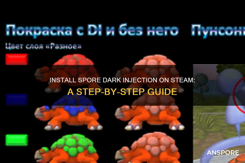 how to install spore dark injection on steam