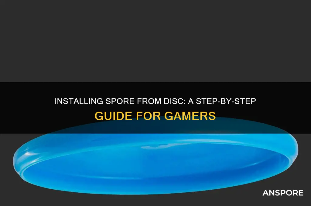 how to install spore from disc