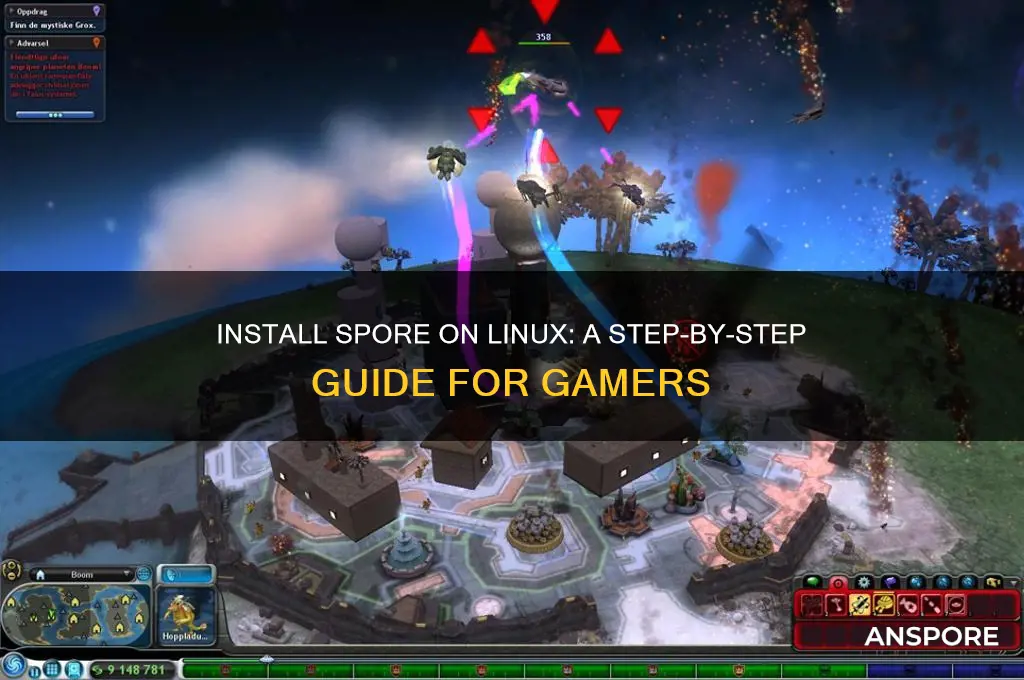 how to install spore on linux