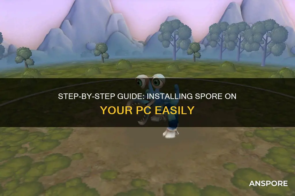 how to install spore on pc
