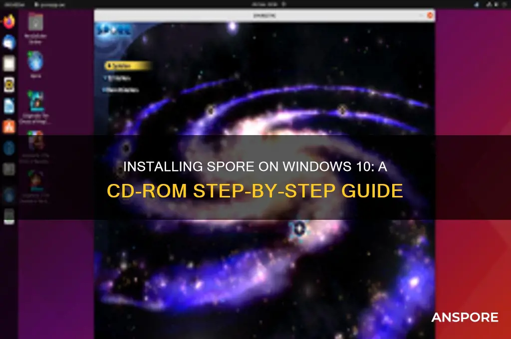 how to install spore windows 10 by cd rom