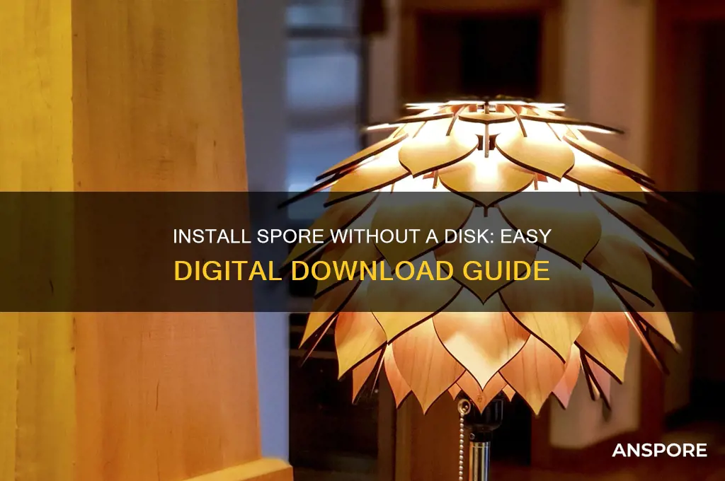 how to install spore without a disk