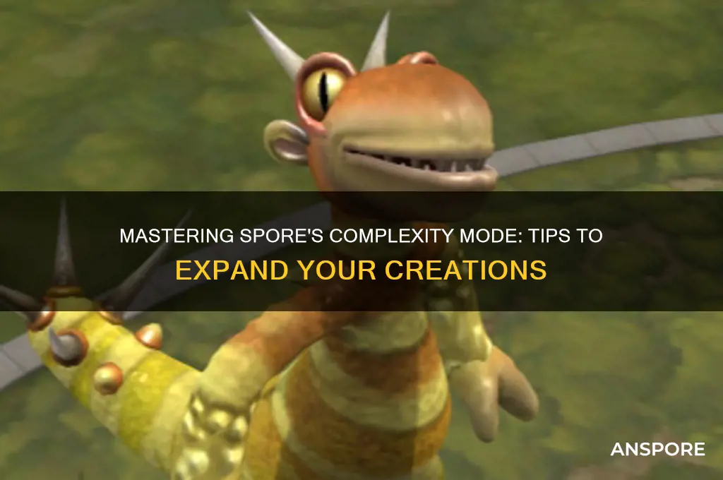 how to keep adding parts past the complexity mode spore