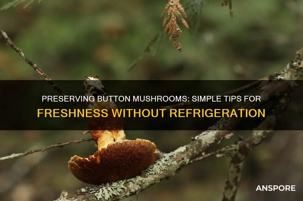 how to keep button mushroom without fridge
