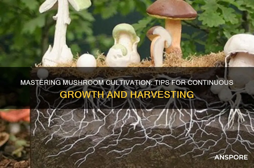 how to keep growing mushrooms