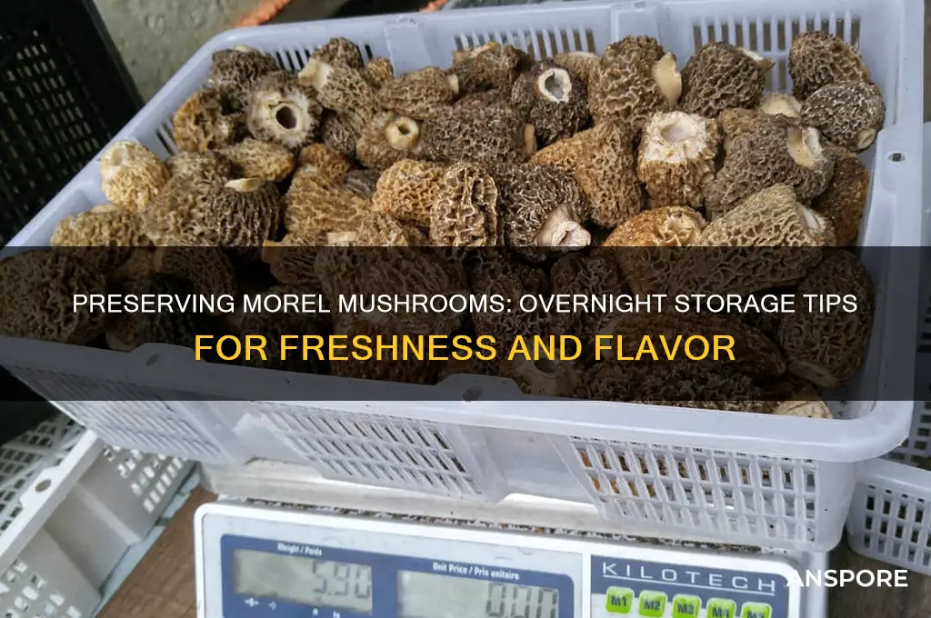 how to keep morel mushrooms overnight